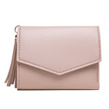 PU Leather Tassels Trifold Wallet Credit Card Holder Money Clutch Purse Handbag