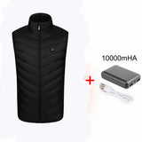 Unisex Electric Heated Vest Heating Coat Jacket USB Body Winter Warmer Windproof