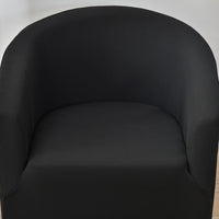 Club Chair Slipcover Stretch Barrel Chair Covers Jacquard Tub Chair Slipcovers Soft Spandex Armchair Sofa Cover Removable Couch Furniture Protector Arm Chair Cover for Living Room