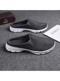 Womens Mens Slip-on Mules Slippers Comfortable Casual Flat Shoes Non-Slip