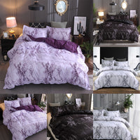 Duvet Cover-Luxury Microfiber Soft Lightweight Duvet Quilt Covers with Zip Ties - 3 Piece (1 Double Cover, 2 Bed Pillowcase Without Sheet) for Women Men