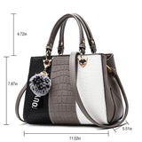Women Leather Shoulder Crossbody Bag Top Handle Satchel Handbag Crocodile Printed Tote Purse for Mom Girl Girlfriend Gifts