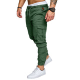 Mens Loose Sports Trousers Solid Color Pants Long Joggers Running Fit Sweatpants