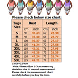 Plus Size Womens Loose Sleeveless T-shirt Ladies Gradient Summer Top Blouse