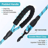 5FT Dog Leash Lead Padded Handle Reflective Nylon Rope Training Walking Harness