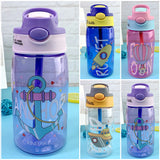 CVLIFE 16-Ounce Children Kids Boys Girls Water Bottle With Straw for School Leak-Proof