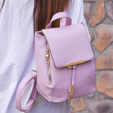 Women PU Leather Backpack Handbags Shoulder Travel School Bags Rucksack Satchel