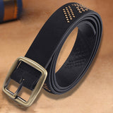 Women PU Leather Punk Rock Belt Fashion Rivet Belt Studded Belt Pin Buckle Belts