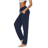 Women Loose Yoga Pants Trousers Fitness Sports Wide Leg Pants Legging Drawstring