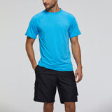 Men Short Sleeve Shirt Scuba Diving Surfing Swimwear UV Protection Swimsuit Tops