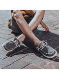 Men's Casual Canvas Shoes Slip on Sneakers Deck Shoes Comfort Loafer
