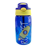 CVLIFE 16-Ounce Children Kids Boys Girls Water Bottle With Straw for School Leak-Proof