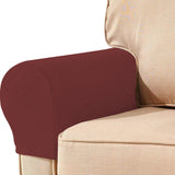 2Pcs Sofa Couch Stretch Armrest Covers Chair Furniture Arm Protectors Slipcovers