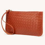 Women PU Leather Wristband Wallet Clutch Bag Phone Holder Zip Coin Purse Handbag