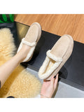 Women's Winter Warm Velvet Moccasin Indoor Outdoor Slipper Shoes