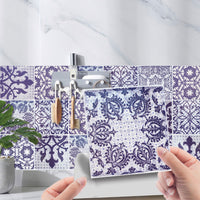 Floral Collection Peel and Stick Tile Stickers 24 PC Set backsplash