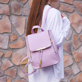 Women PU Leather Backpack Handbags Shoulder Travel School Bags Rucksack Satchel