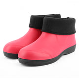 Womens Mens Waterproof Rain Boots Garden Work Slip On Ankle Booties Non Slip House Shoes