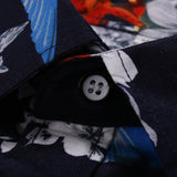 Men Short Sleeve Hawaiian Printed Casual Loose Shirts Beach Holiday Button Tops