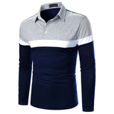 Mens Casual Long Sleeve Polo Shirt T-Shirt Tops Blouse Pullover Tunic Sweatshirt