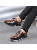 Mens Pointed Toe Loafers Leather Formal Business Dress Shoes