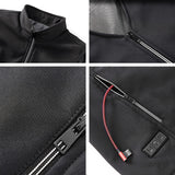 Unisex Electric Heated Vest V-Neck Jacket Waistcoat Thermal Heating Winter Warm