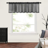 Cafe Kitchen Bathroom Window Curtain Panel Valance Drapes Rod Pocket Home Decor