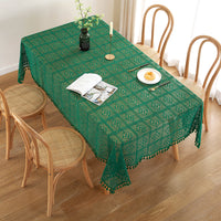 Lace Tassels Table Cloth Cover Rectangle Square Tablecloth Wedding Dining Decor