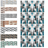 9/27/54 Pcs Mosaic Kitchen Tile Stickers Bathroom Self-Sdhesive Wall Decor Home