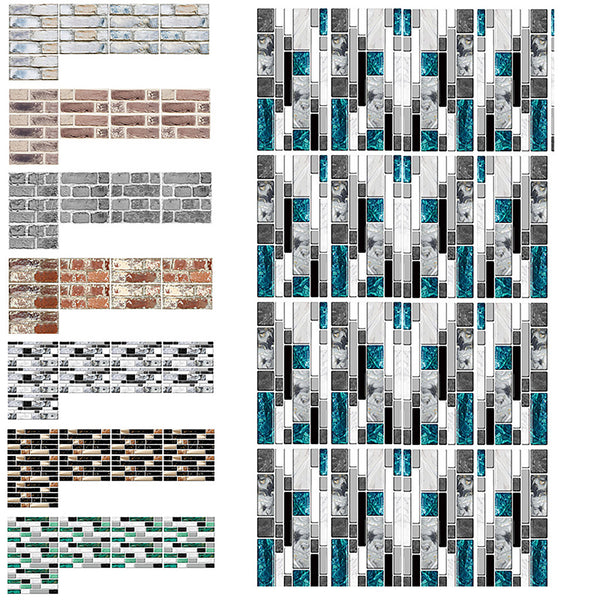 9/27/54 Pcs Mosaic Kitchen Tile Stickers Bathroom Self-Sdhesive Wall Decor Home