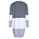 Ladies Retro Vintage Sweater Open Front Long Sleeve Classic Knit Cardigan Outwear Coat