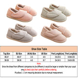 Women's Solid Color Flats Warm Round Toe Closed Toe Magic Tape Warm Casual Shoes