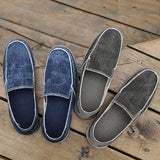 Men's Solid Color Flat Heels Casual Shoes Lightweight Slip On Holiday Round Toe