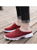 Womens Mens Slip-on Mules Slippers Comfortable Casual Flat Shoes Non-Slip