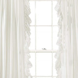 Ruffle Rod Pocket Curtain Thermal Insulated Semi Blackout Window Curtain Panels for Living Room Kids Bedroom Decor, Single Panel