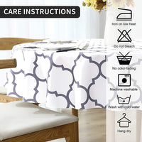 Round Tablecloth Wipeable Waterproof Oil-Proof Table Cloth Cover Home Room Decor
