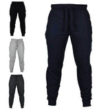 Men Sports Long Trousers Casual Pencil Jogger Cargo Pants Comfortable Sweatpants