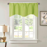 Cafe Kitchen Bathroom Short Blackout Curtain Panel Valance Drape Rod Pocket Deco
