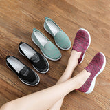 Women Ladies Casual Flat Shoes Comfort Slip-Ons Jogging Walking Sneakers