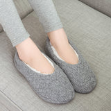 Women's Solid Color Flats Slippers Closed Toe Anti-slip Breathable Casual Shoes