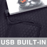 Electric USB Winter Heated Vest Jacket Warm Up Heating Pad Body Warmer Thermal