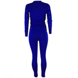 Women Letter Design Rhinestone Faux Pearl Two-Piece Suit Party Sexy Tracksuit