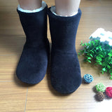Ladies Slipper Bootie Ankle Slip on Bootee Warm Fleece Fur Line Cosy Fur US Size