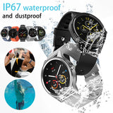 DT55 IP67 Smart Watch Blood Oxygen Pressure Heart Rate Monitor Fitness Tracker