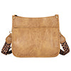 Women Leopard PU Leather Shoulder Bag Handbag Crossbody Purse Satchel Messenger