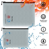 Fireproof Waterproof Document Bag Money Cash File Envelope Safe Zip Case Pouch