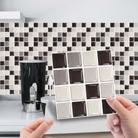 Kitchen Tile Stickers Bathroom 3D Mosaic Self-Adhesive Wall Cover Decal Sticker