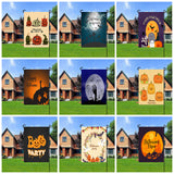 Halloween Fall Garden Flag Seasonal Garden Flags Vertical Double Sided Holiday Yard Flags for Outdoor Decorations, Ghost Pumpkin