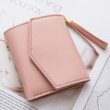 PU Leather Tassels Trifold Wallet Credit Card Holder Money Clutch Purse Handbag