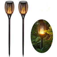 2/4/6Pcs 12LED Flame Solar Torch Light Waterproof Flickering Dancing Garden Lamp